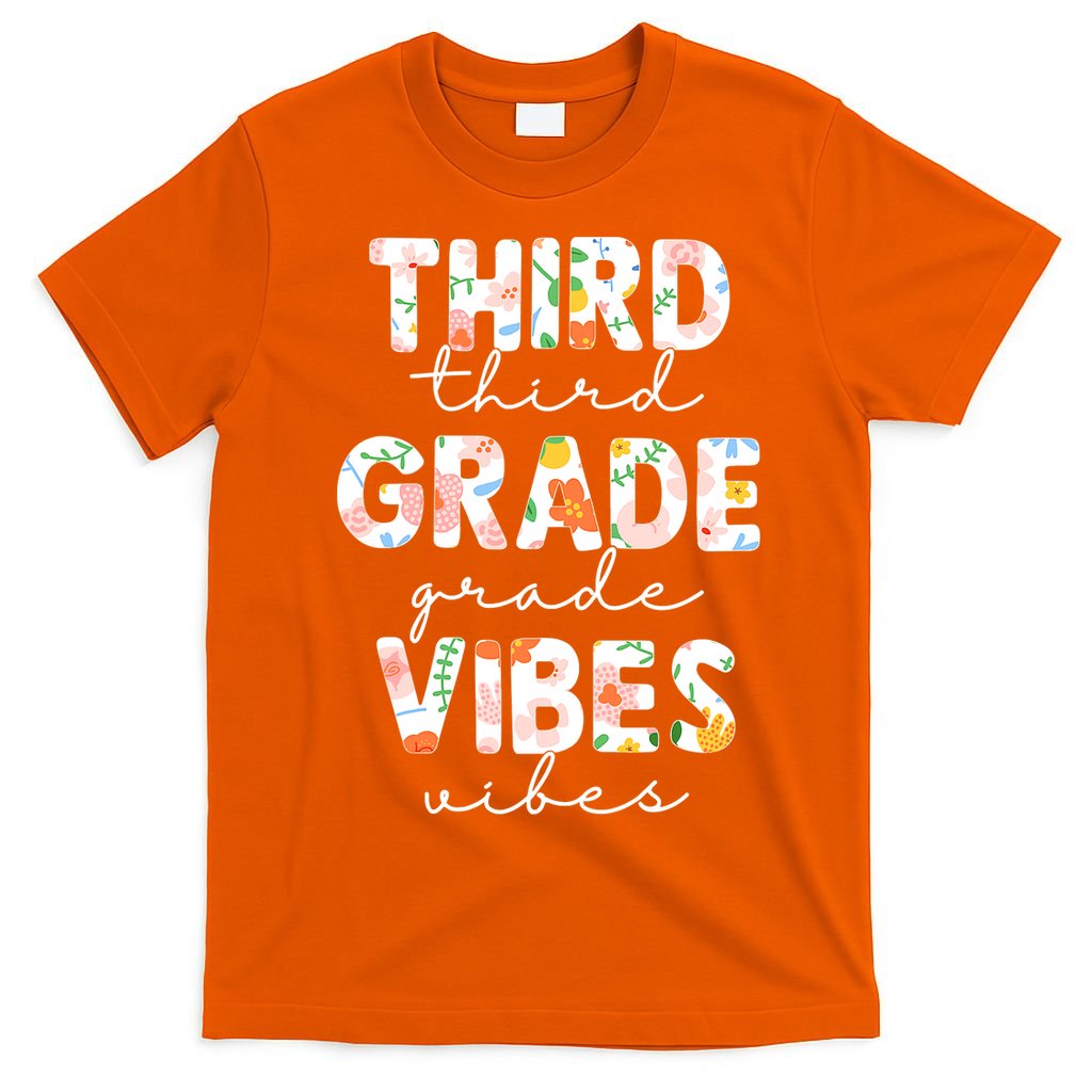Back To School Third Grade Vibes First Day Teacher T-Shirt