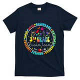 Back To School Third Grade Dream Team Teacher Flower T-Shirt