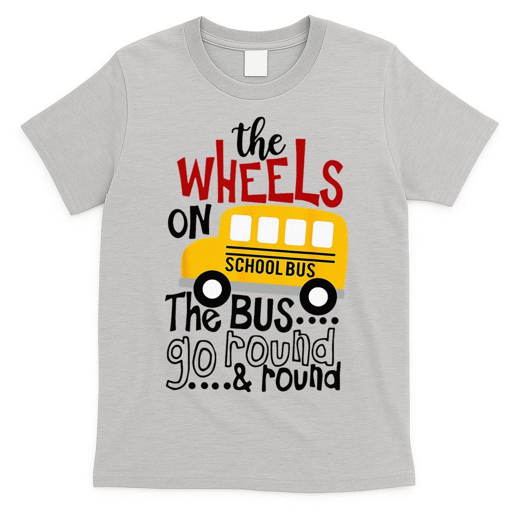 Back To School Funny The WHEELS On The BUS Kids T-Shirt