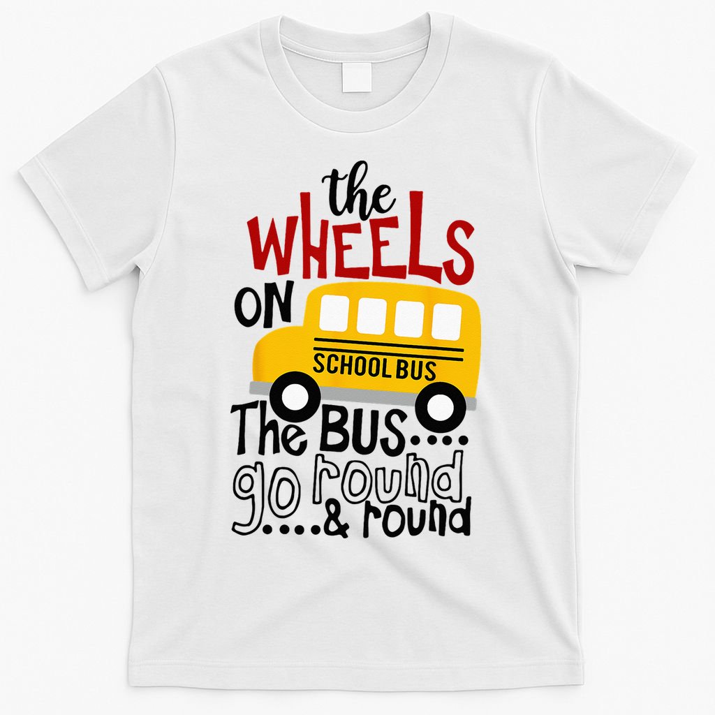 Back To School Funny The WHEELS On The BUS Kids T-Shirt
