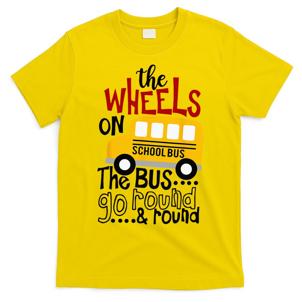 Back To School Funny The WHEELS On The BUS Kids T-Shirt