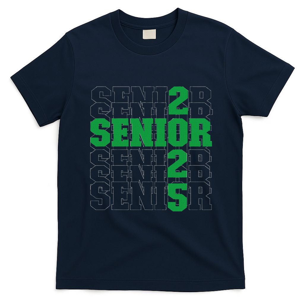 Back To School Officially A Senior Green Senior 2025 T-Shirt