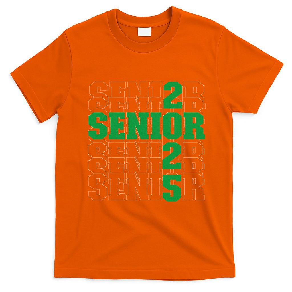Back To School Officially A Senior Green Senior 2025 T-Shirt