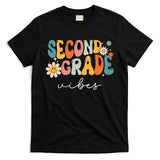 Back To School Second Grade Vibes Retro Teacher T-Shirt