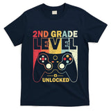 Back To School 2Nd Grade Level Unlocked Video Gamer T-Shirt