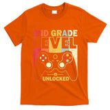 Back To School 2Nd Grade Level Unlocked Video Gamer T-Shirt