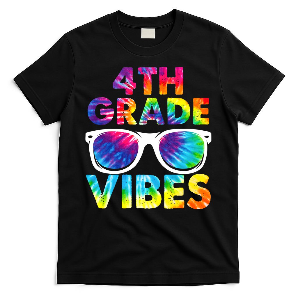 Back To School Funny 4th Grade Vibes First Day Teacher T-Shirt