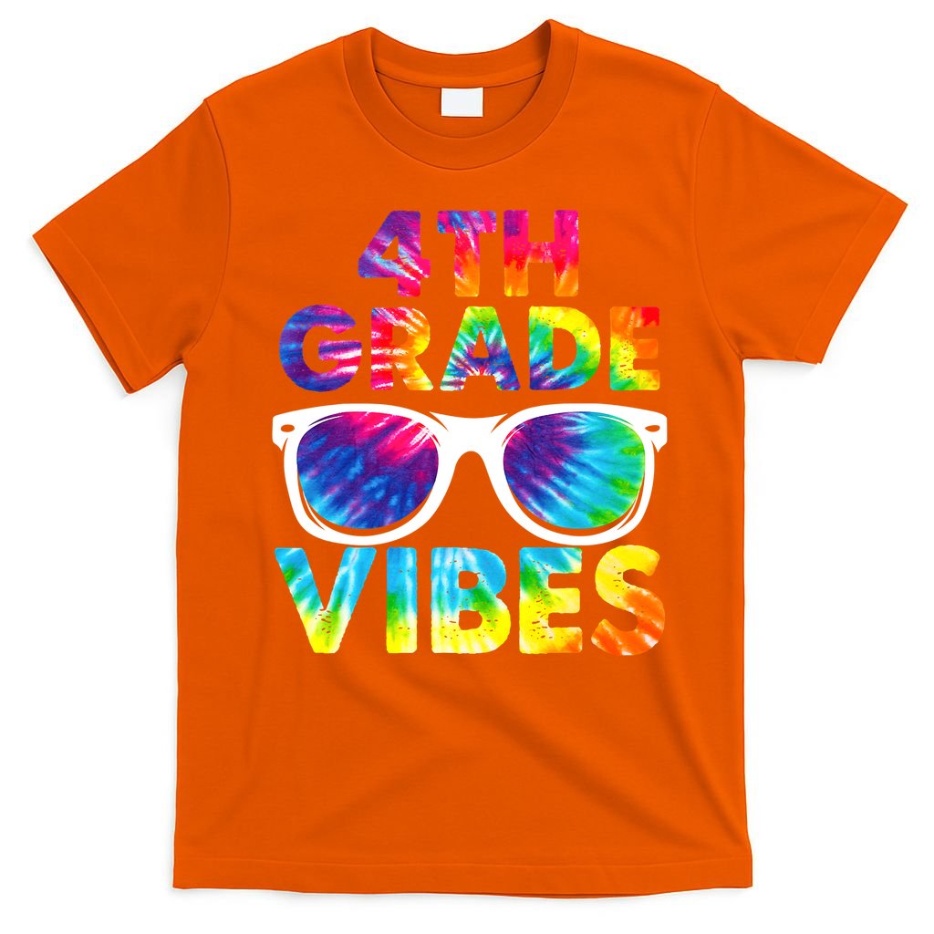 Back To School Funny 4th Grade Vibes First Day Teacher T-Shirt