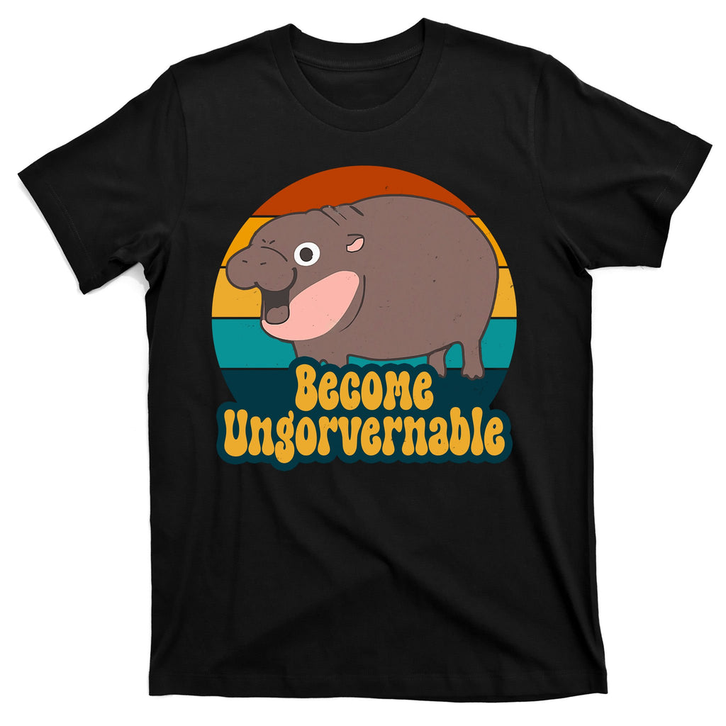 Become Ungovernable Funny Hippo T-Shirt