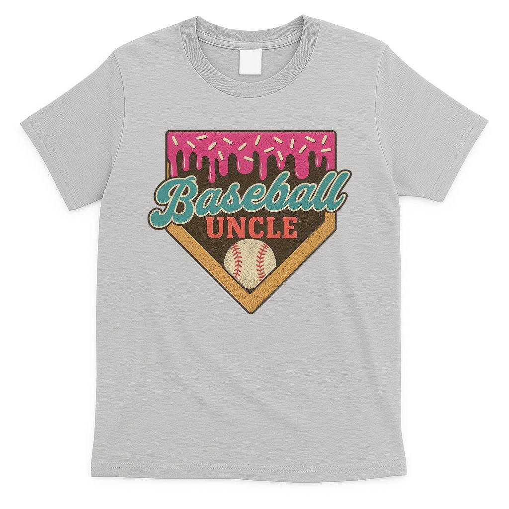 Baseball Uncle Ice Cream Drip T-Shirt