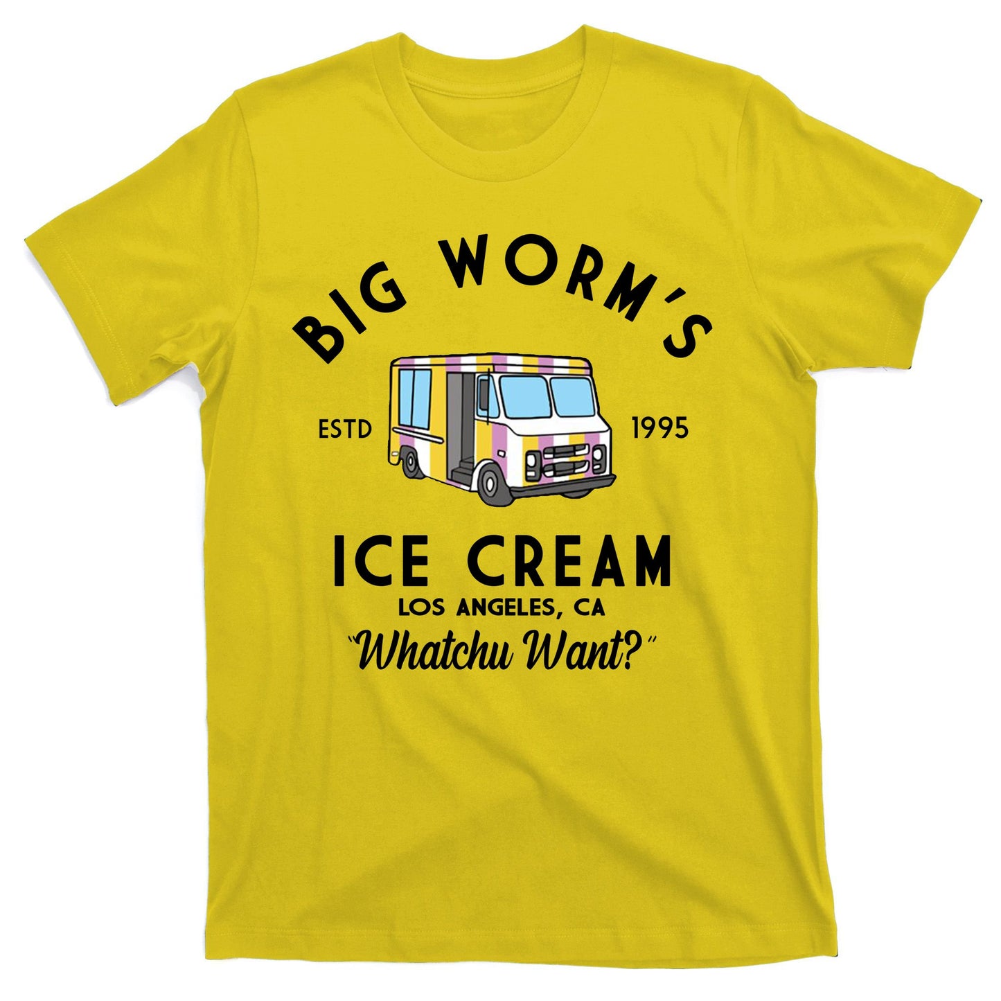 Big Worms Ice Cream Truck Vintage 1995 T-Shirt