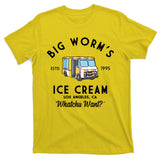 Big Worms Ice Cream Truck Vintage 1995 T-Shirt