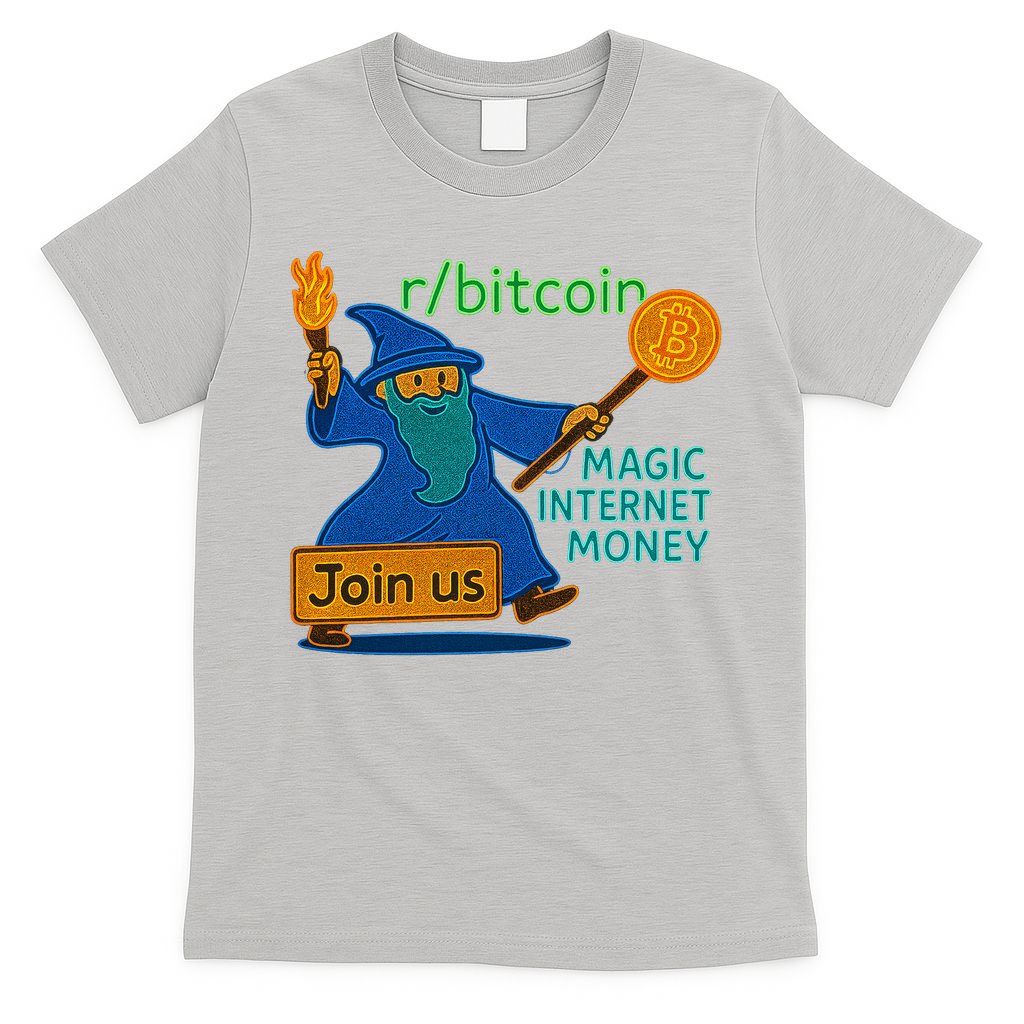 Bitcoin Wizard Magic Internet Money T-Shirt