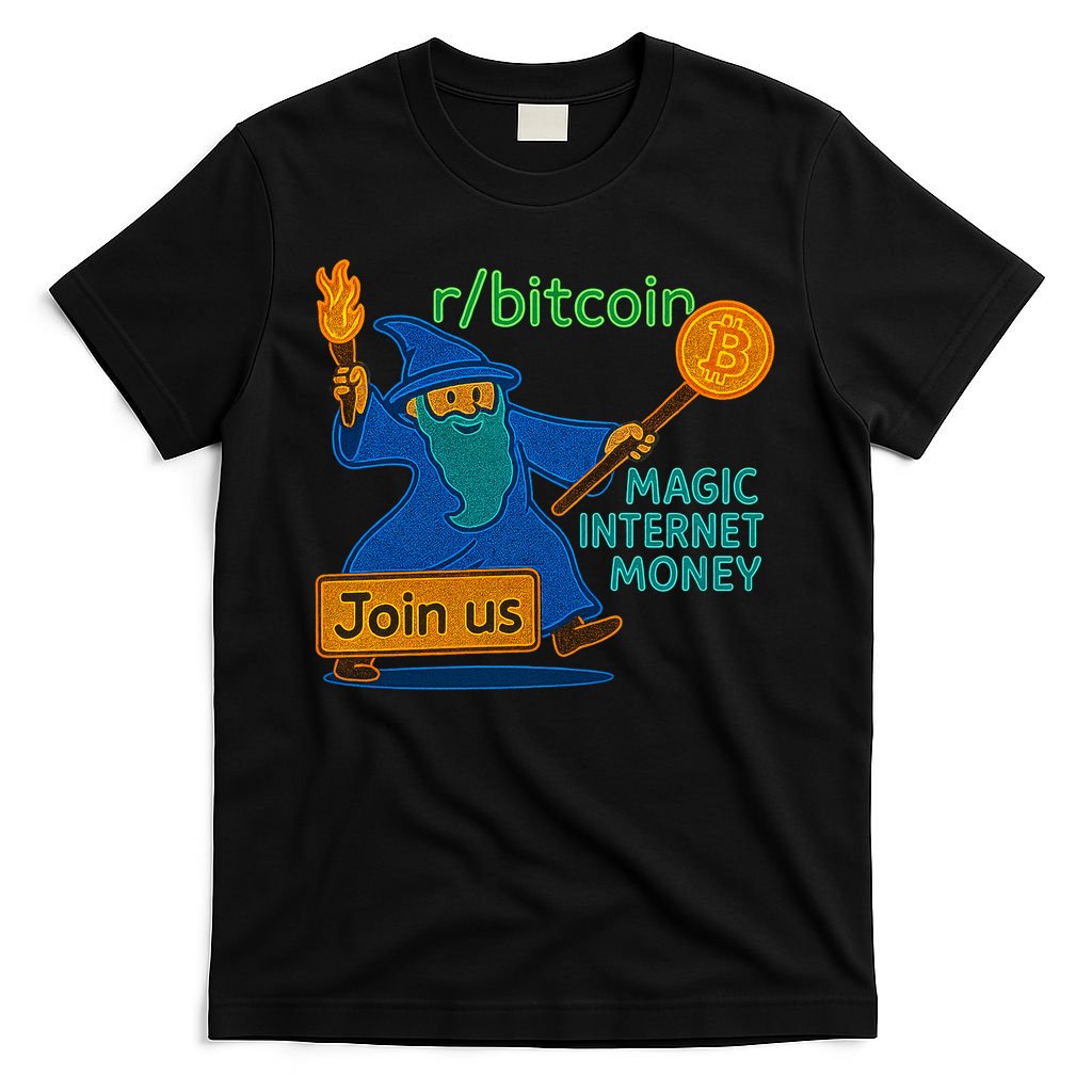 Bitcoin Wizard Magic Internet Money T-Shirt