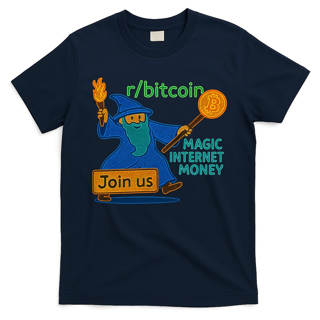 Bitcoin Wizard Magic Internet Money T-Shirt