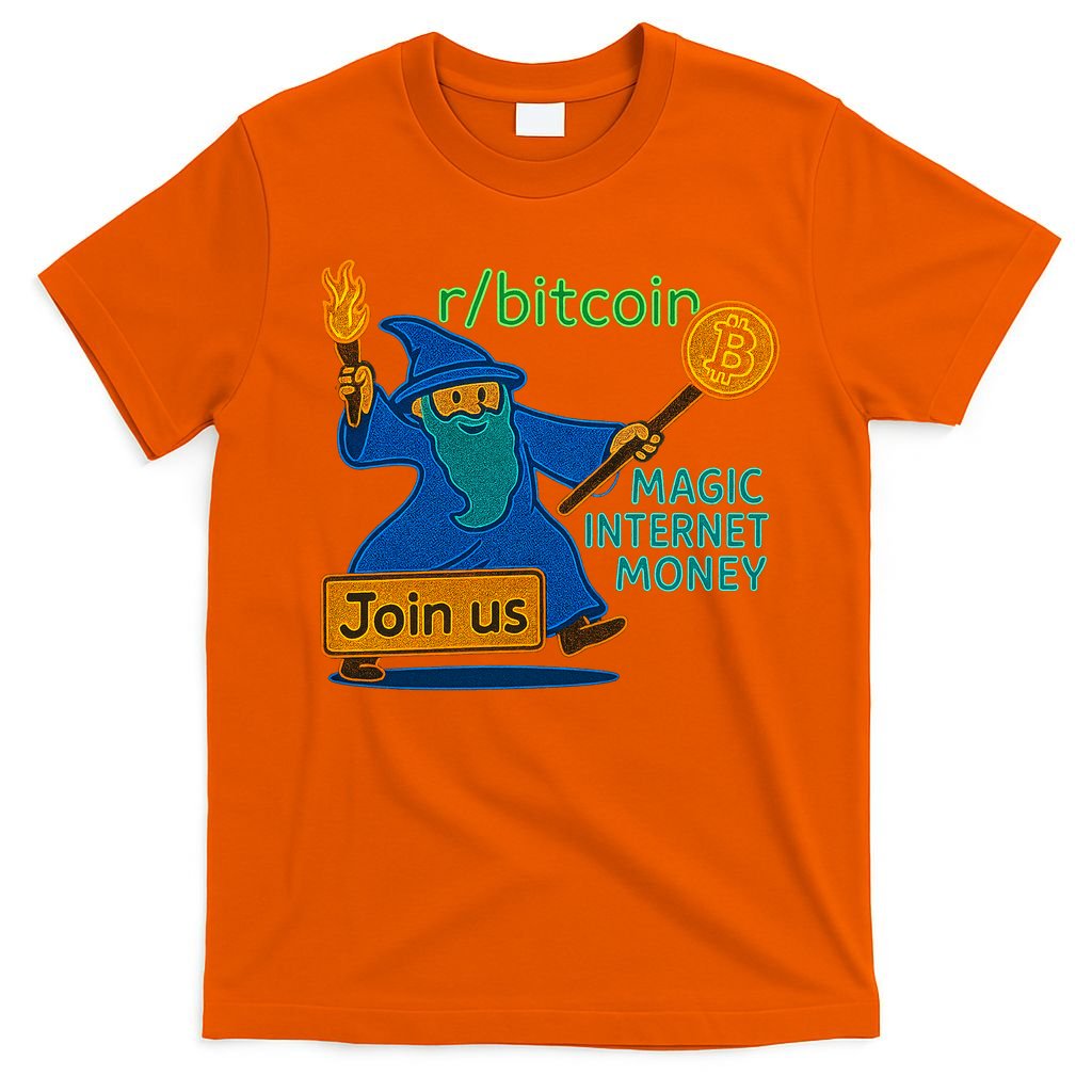Bitcoin Wizard Magic Internet Money T-Shirt