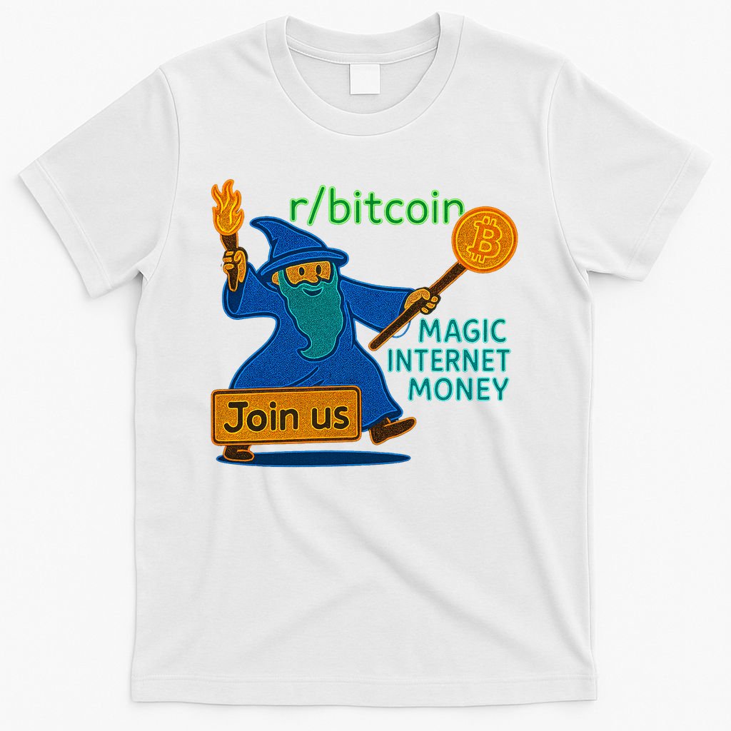 Bitcoin Wizard Magic Internet Money T-Shirt