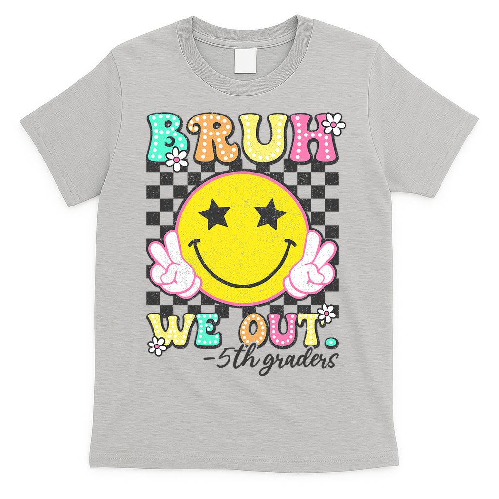 Bruh We Out 5th Graders Fifth Grade Graduation Class 2025  T-Shirt
