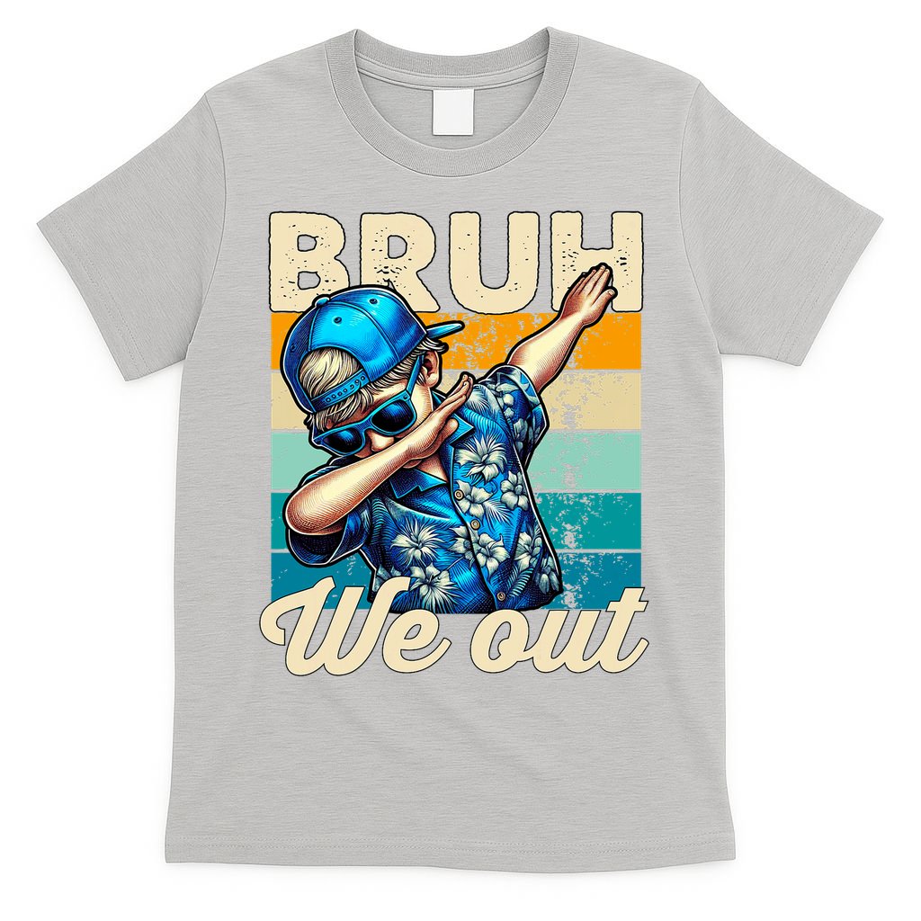 Bruh We Out Dabbing Boy Happy Last Day Of School T-Shirt