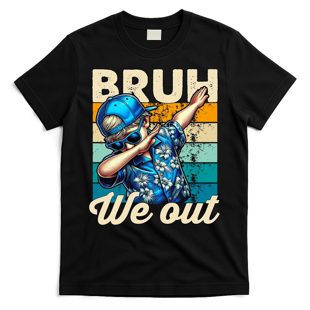 Bruh We Out Dabbing Boy Happy Last Day Of School T-Shirt
