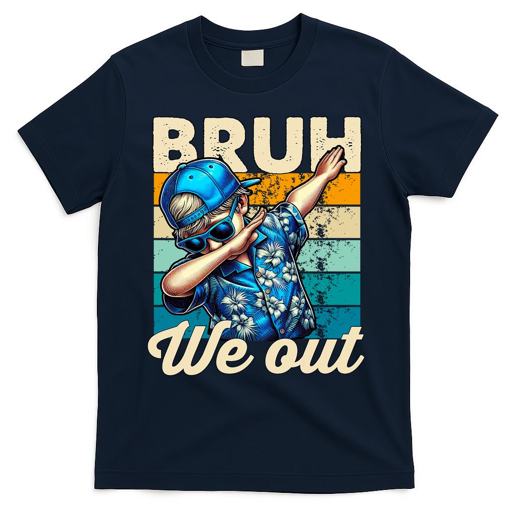 Bruh We Out Dabbing Boy Happy Last Day Of School T-Shirt