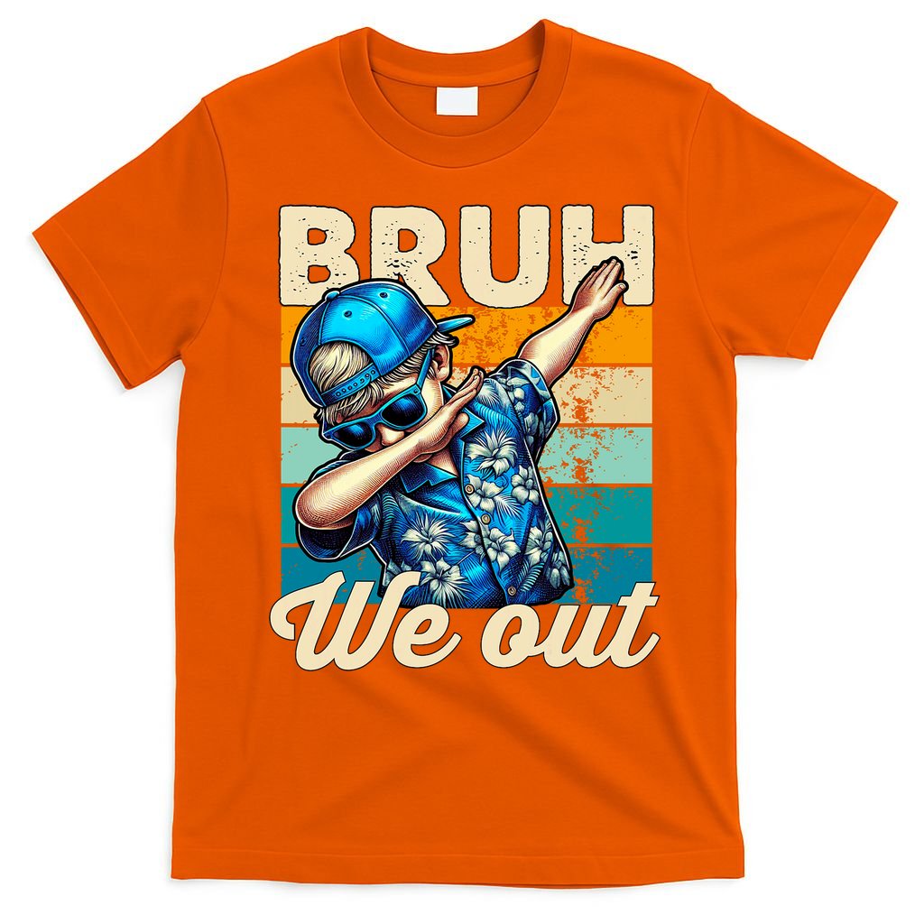Bruh We Out Dabbing Boy Happy Last Day Of School T-Shirt