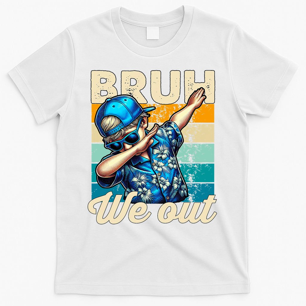 Bruh We Out Dabbing Boy Happy Last Day Of School T-Shirt
