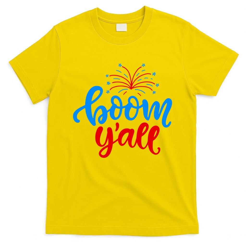Boom Yall 4th Of July Firework Festive T-Shirt