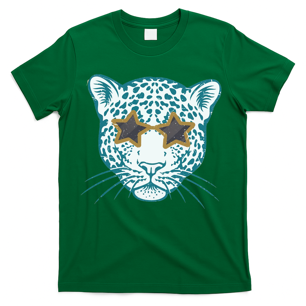 Football Jags Leopard Star T-Shirt
