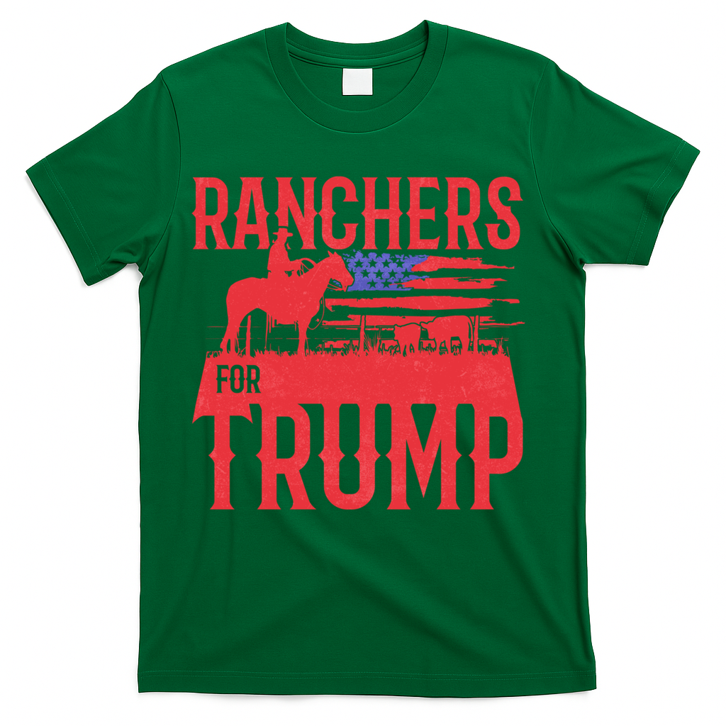 Ranchers For Trump Conservative Republican Support President Gift T-Shirt