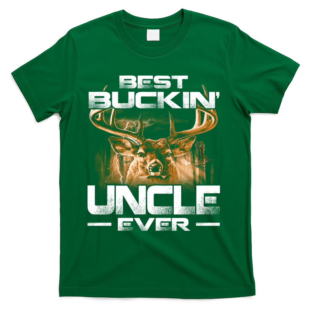 Best Buckin Uncle Ever Deer Hunting Bucking Father Gift T-Shirt