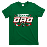 Papa FatherS Day Vintage Hockey Dad Gift T-Shirt