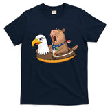Capybara 4TH Of July Funny Pool Party T-Shirt