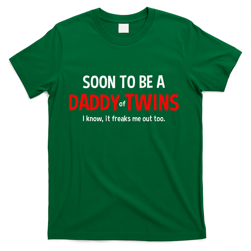 Soon To Be A Daddy Of Twins Expecting Father T-Shirt