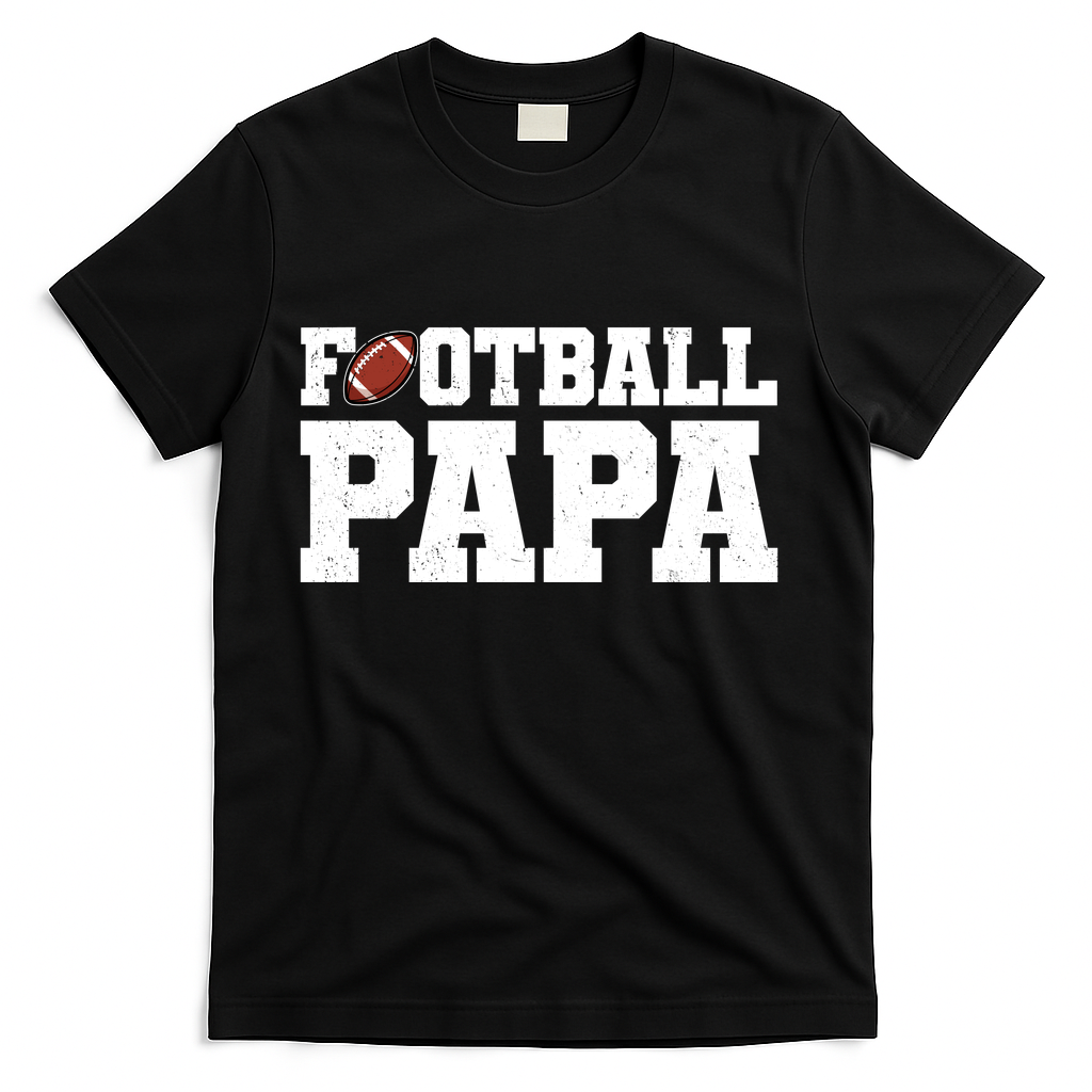 Football Papa Sports Fan T-Shirt