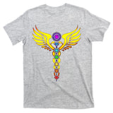 Caduceus With 7 Chakras T-Shirt