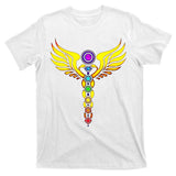 Caduceus With 7 Chakras T-Shirt