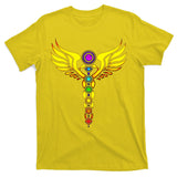 Caduceus With 7 Chakras T-Shirt