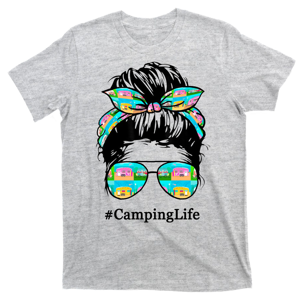 Camping Life Messy Hair T-Shirt
