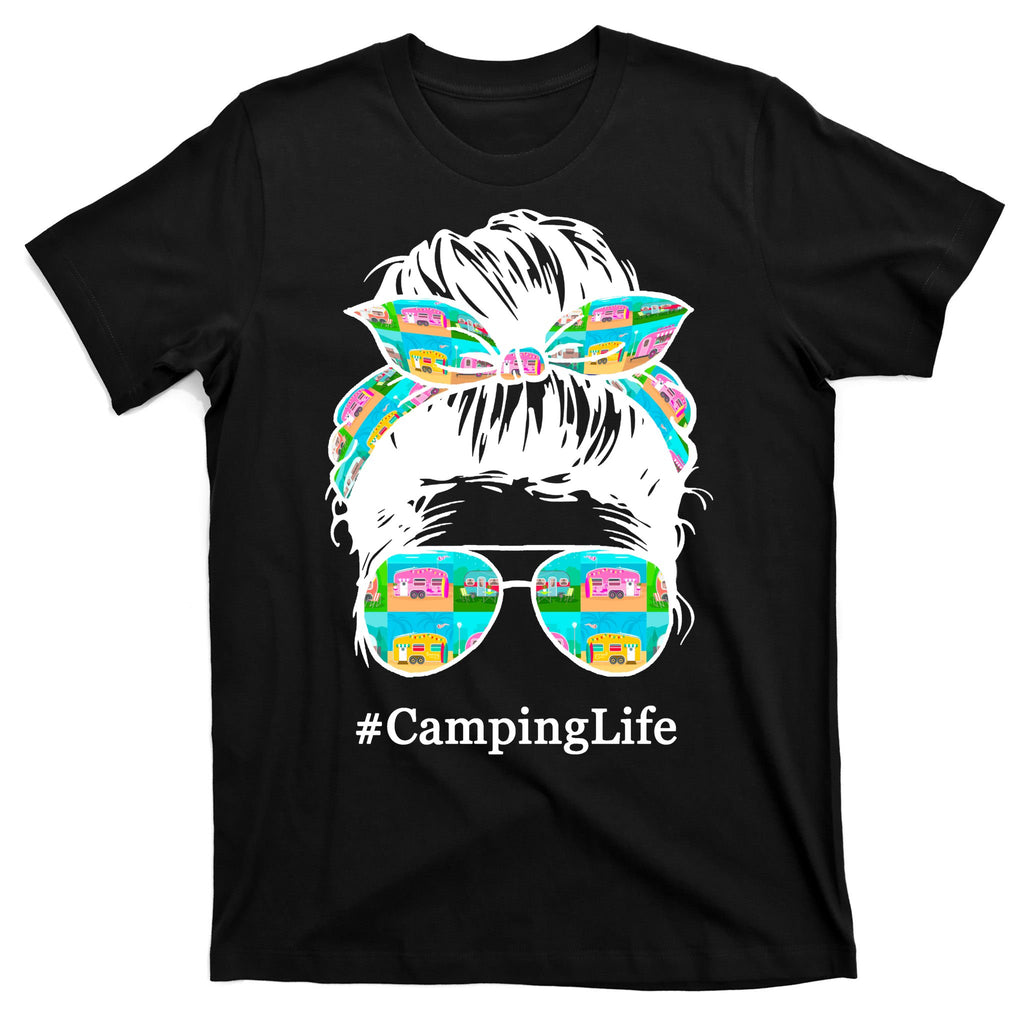 Camping Life Messy Hair T-Shirt