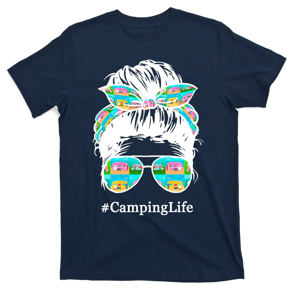 Camping Life Messy Hair T-Shirt