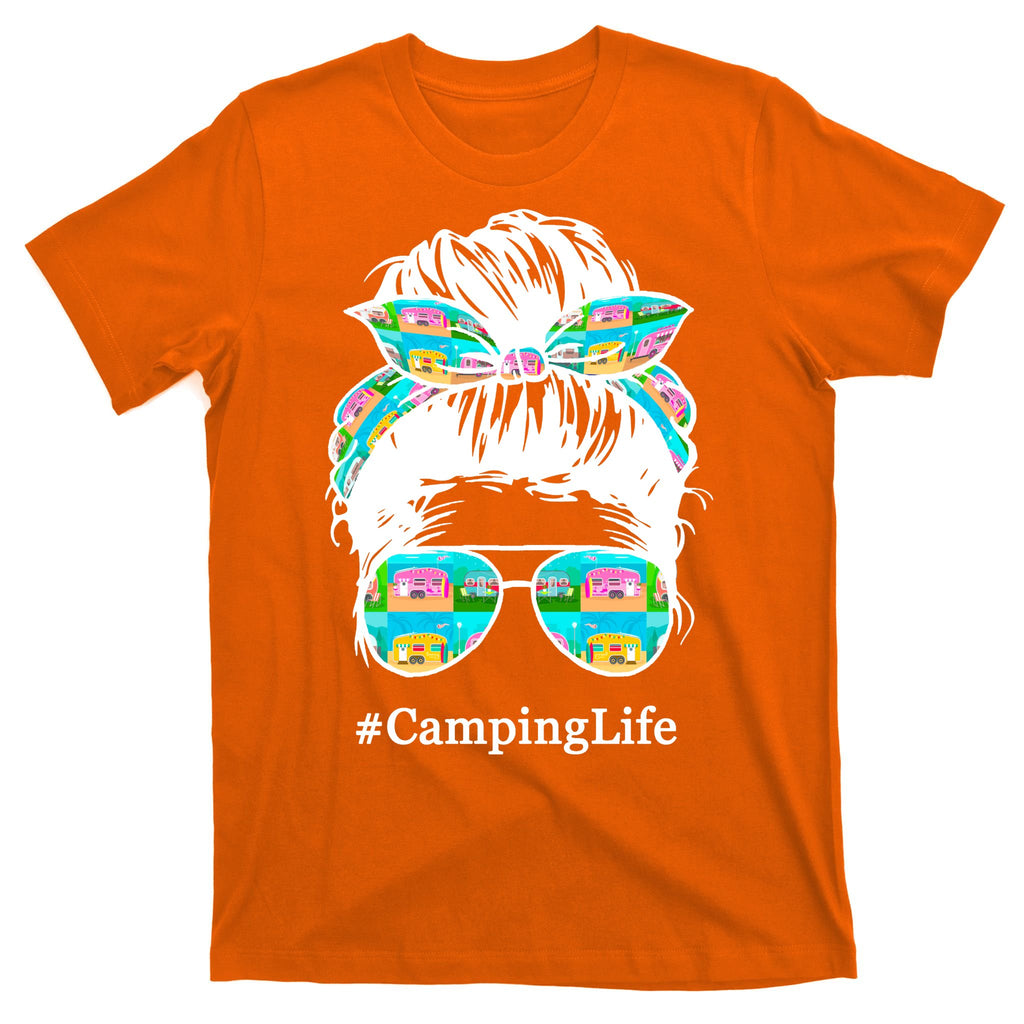 Camping Life Messy Hair T-Shirt