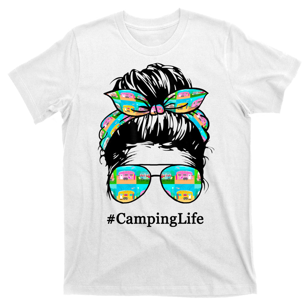 Camping Life Messy Hair T-Shirt
