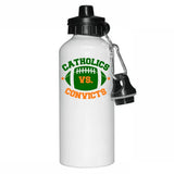 Catholics Vs. Convicts 1988 Football Logo Aluminum Water Bottle
