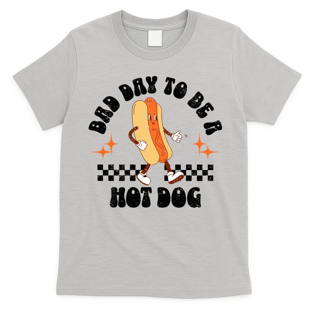 Checkered Bad Day To Be A Hot Dog 4th Of July T-Shirt