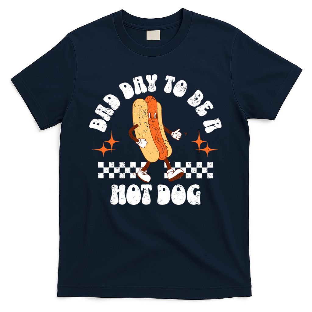 Checkered Bad Day To Be A Hot Dog 4th Of July T-Shirt