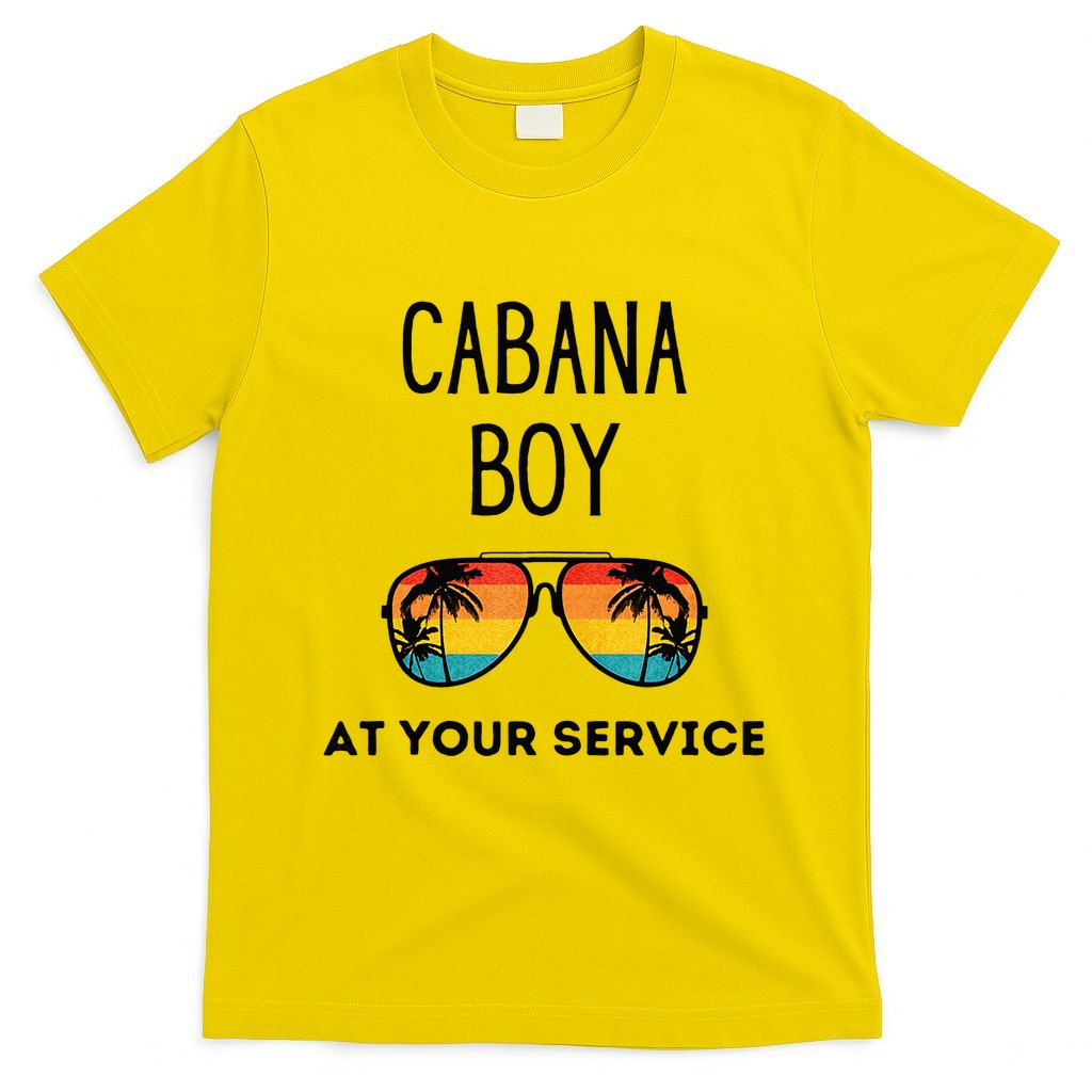 Cabana Boy Funny Summer Pool Party Bartender Bartending T-Shirt