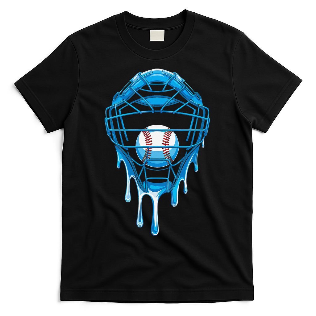 Cool Baseball Respect The Drip Melted Ice Cream Baseball T-Shirt
