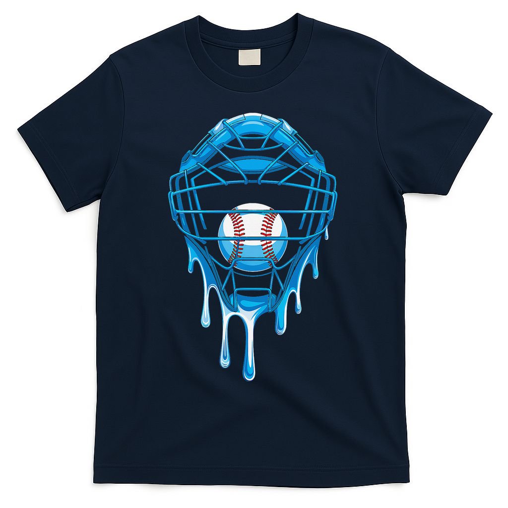 Cool Baseball Respect The Drip Melted Ice Cream Baseball T-Shirt
