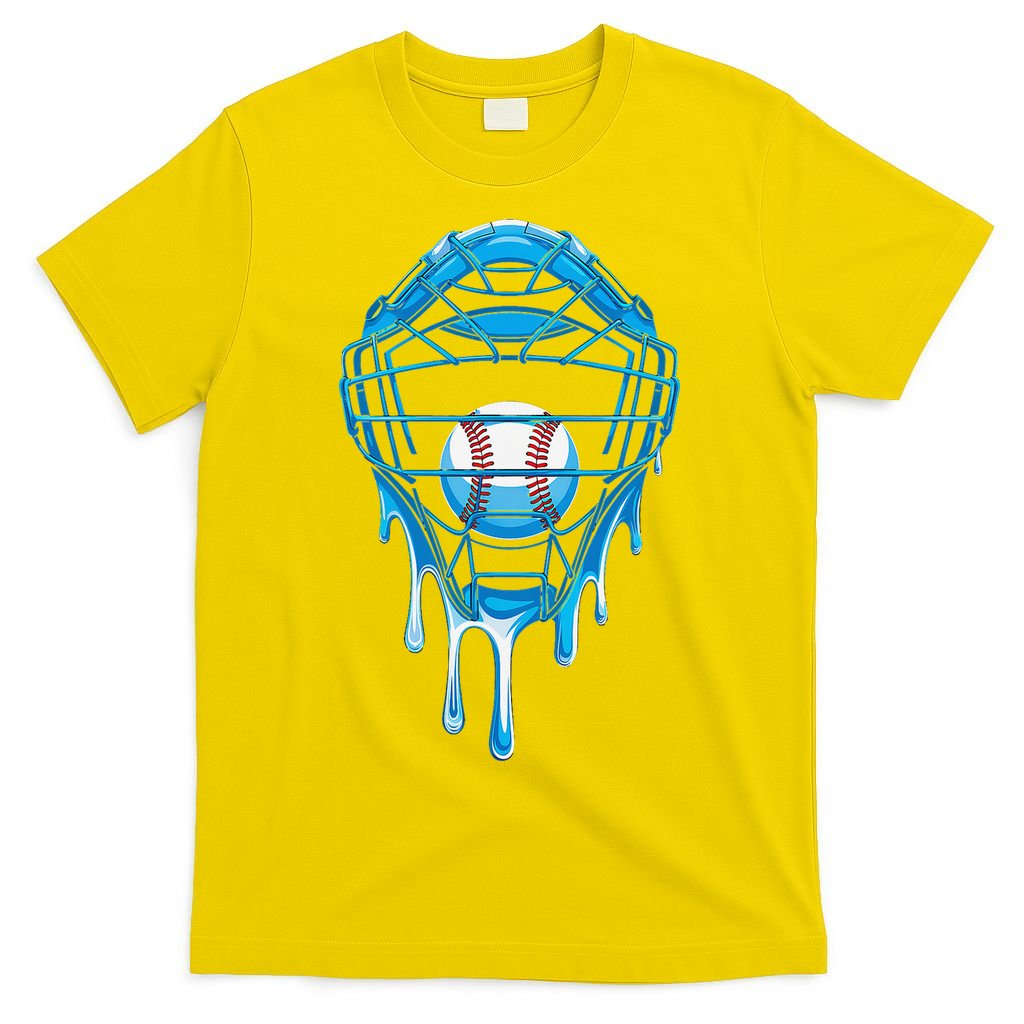 Cool Baseball Respect The Drip Melted Ice Cream Baseball T-Shirt
